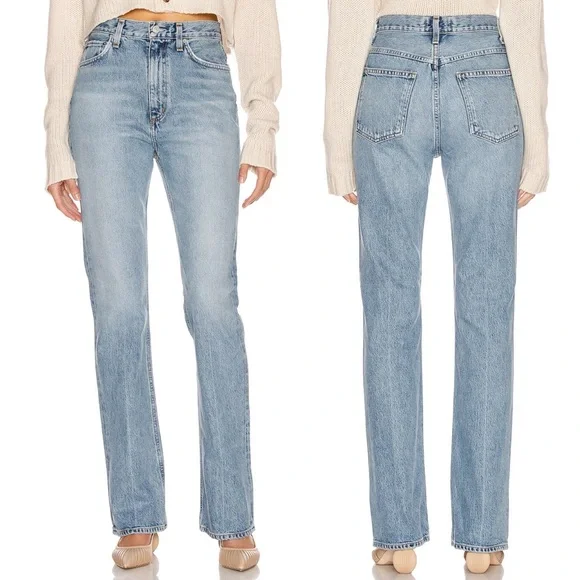 NWT Agolde Vintage High Rise Flare Leg Jeans Clamour Wash